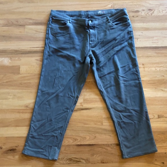 Faherty Stretch Terry 5-Pocket Pants - Slate - Picture 2 of 5